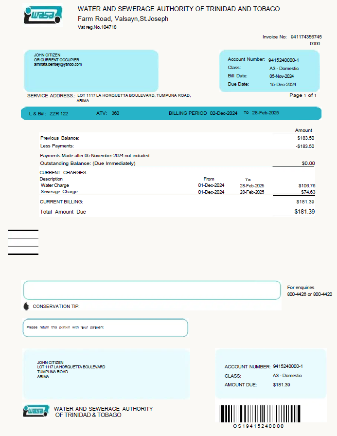  Minol USA business utility bill 